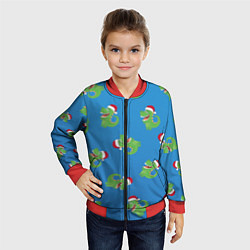 Бомбер детский Новогодний дракончик, цвет: 3D-красный — фото 2