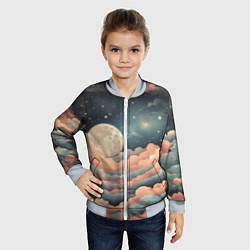 Бомбер детский Сказочное небо, цвет: 3D-серый — фото 2