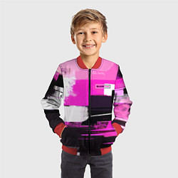 Бомбер детский Black pink - girl-group - South Korea, цвет: 3D-красный — фото 2