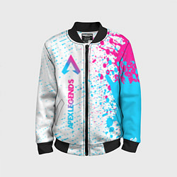 Детский бомбер Apex Legends neon gradient style по-вертикали