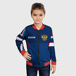 Бомбер детский Спортивная Россия, цвет: 3D-красный — фото 2