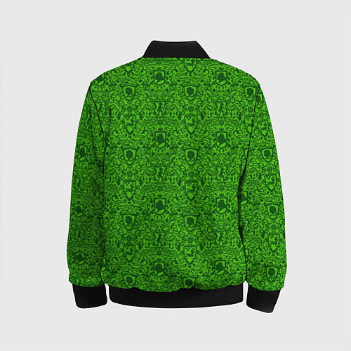 Детский бомбер Shrek: Pattern / 3D-Черный – фото 2