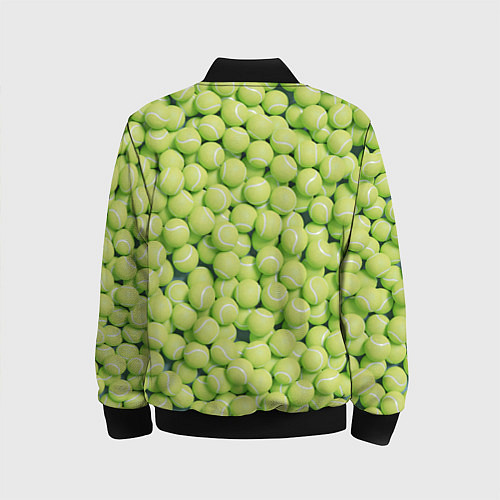 Детский бомбер Много теннисных мячей / 3D-Черный – фото 2