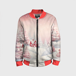 Детский бомбер Снежное сияние ночи