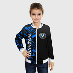 Бомбер детский Changan - blue uniform, цвет: 3D-белый — фото 2