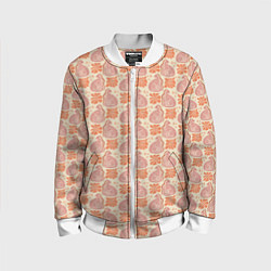 Бомбер детский Тигрица со змейкой, цвет: 3D-белый