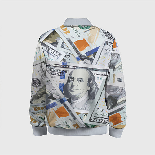 Детский бомбер Сто зеленых / 3D-Серый – фото 2