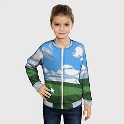 Бомбер детский Новый уродливый свитер от майков, цвет: 3D-серый — фото 2