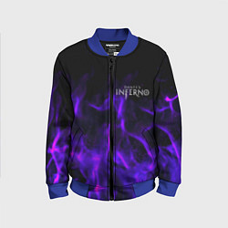 Детский бомбер Dantes Inferno flame neon