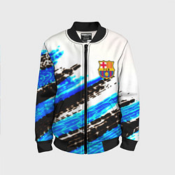 Бомбер детский Barcelona fc club, цвет: 3D-черный