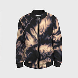 Бомбер детский Абстракция шёлк, цвет: 3D-черный