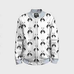 Детский бомбер Panda love - pattern