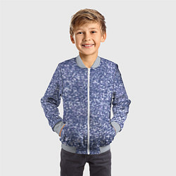 Бомбер детский Холодный сиреневый пятнистый, цвет: 3D-серый — фото 2