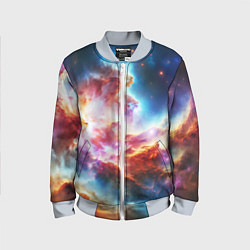 Бомбер детский The cosmic nebula, цвет: 3D-серый