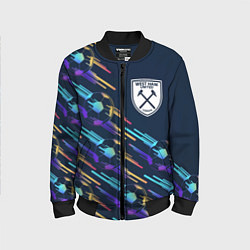 Бомбер детский West Ham градиентные мячи, цвет: 3D-черный