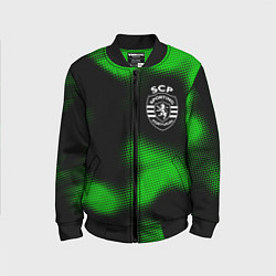 Бомбер детский Sporting sport halftone, цвет: 3D-черный