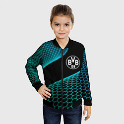 Бомбер детский Borussia football net, цвет: 3D-черный — фото 2