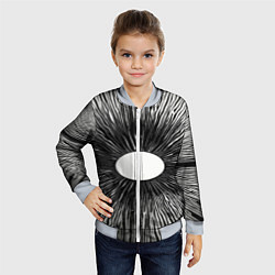 Бомбер детский Поглощение, цвет: 3D-серый — фото 2