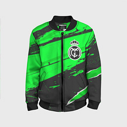 Бомбер детский Real Madrid sport green, цвет: 3D-черный