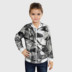 Бомбер детский Фольгой обмотанный, цвет: 3D-белый — фото 2