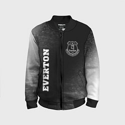 Бомбер детский Everton sport на темном фоне вертикально, цвет: 3D-черный