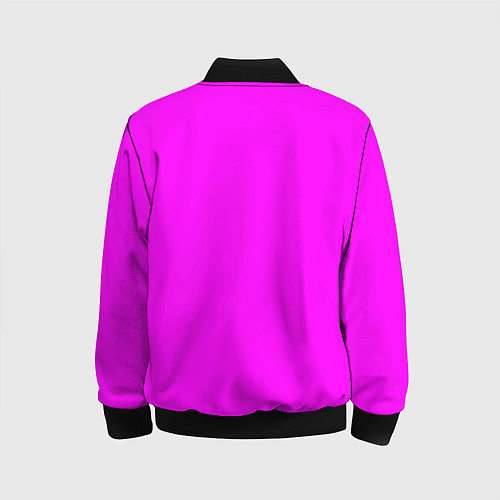 Детский бомбер Яркий розовый / 3D-Черный – фото 2