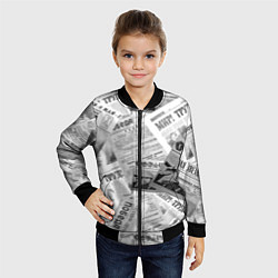 Бомбер детский Газеты 9 мая, цвет: 3D-черный — фото 2
