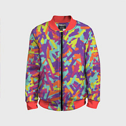 Бомбер детский Конфитти, цвет: 3D-красный