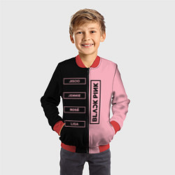 Бомбер детский Blackpink южнокорейская группа, цвет: 3D-красный — фото 2