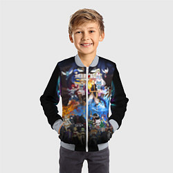 Бомбер детский Фейри Тейл, цвет: 3D-серый — фото 2