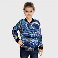 Бомбер детский Denim funnel - fashion trend, цвет: 3D-черный — фото 2