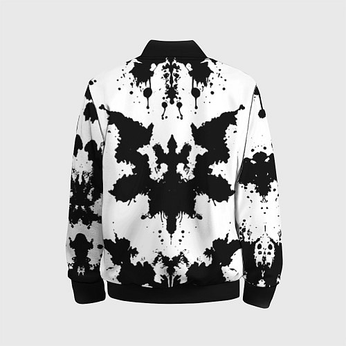 Детский бомбер Психоделический тест Роршаха / 3D-Черный – фото 2