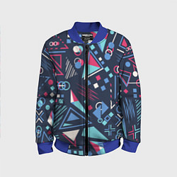 Детский бомбер Яркий абстрактный узор для спорта