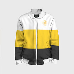 Бомбер детский За веру царя и святую триединую Русь КЦК желтый, цвет: 3D-белый