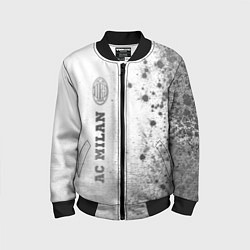 Бомбер детский AC Milan - white gradient по-вертикали, цвет: 3D-черный