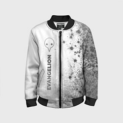 Бомбер детский Evangelion - white gradient по-вертикали, цвет: 3D-черный