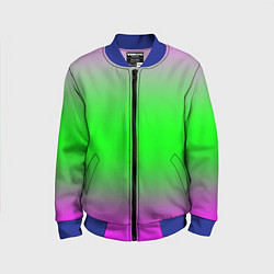 Бомбер детский Градиент текстура, цвет: 3D-синий
