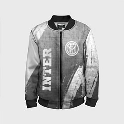 Бомбер детский Inter - grey gradient вертикально, цвет: 3D-черный