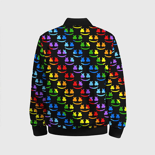 Детский бомбер Marshmello dj colors / 3D-Черный – фото 2
