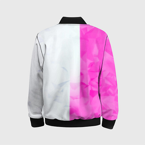 Детский бомбер Game over pink abstraction / 3D-Черный – фото 2