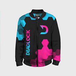 Бомбер детский Deadlock - neon gradient вертикально, цвет: 3D-черный