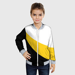 Бомбер детский Сокрушу пред ним врагов его большой крест, цвет: 3D-серый — фото 2