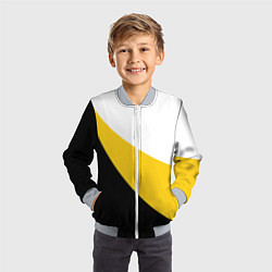 Бомбер детский Сокрушу пред ним врагов его большой крест, цвет: 3D-серый — фото 2