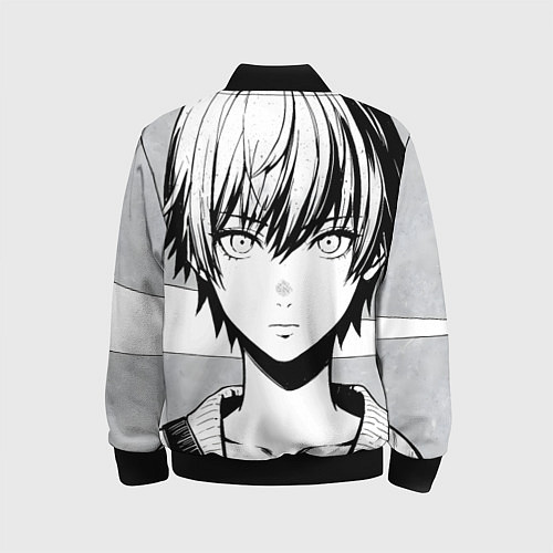 Детский бомбер A boy manga / 3D-Черный – фото 2