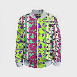 Бомбер детский Fortnite epic pattern, цвет: 3D-серый