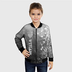 Бомбер детский Sevilla - grey gradient по-вертикали, цвет: 3D-черный — фото 2