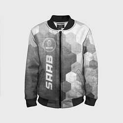 Бомбер детский Saab - grey gradient по-вертикали, цвет: 3D-черный