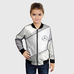 Бомбер детский Mercedes benz metalic collection, цвет: 3D-черный — фото 2