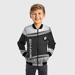 Бомбер детский BMW car motors metal, цвет: 3D-черный — фото 2