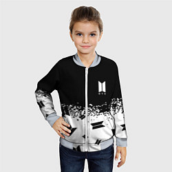 Бомбер детский Marshmello dj pattern краски, цвет: 3D-серый — фото 2